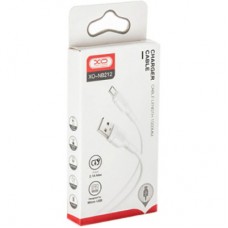 Дата кабель USB 2.0 AM to Micro 5P 1.0m NB212 2.1A White XO (XO-NB212m-WH) - Фото