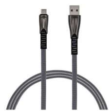 Дата кабель USB 2.0 AM to Micro 5P 1.0m black Grand-X (FM09) - Фото