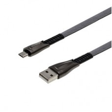 Дата кабель USB 2.0 AM to Micro 5P 1.0m black Grand-X (FM09) - Фото