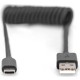 Дата кабель USB 2.0 AM to Type-C 1.0m (0.32m) spiral black Digitus (AK-300430-006-S) Дата кабель USB 2.0 AM to Type-C 1.0m (0.32m) spiral black Digitus (AK-300430-006-S)