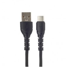 Дата кабель USB 2.0 AM to Type-C 3A black Proda (PD-B47a-BK) - Фото