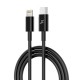 Дата кабель USB-C to Lightning 12W CL-03B Black Grand-X (CL-03B) Дата кабель USB-C to Lightning 12W CL-03B Black Grand-X (CL-03B)