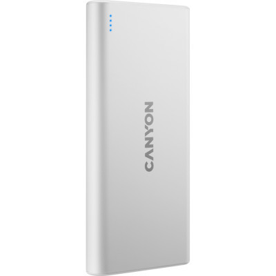 Батарея універсальна Canyon PB-106 10000 mAh Input 5V/2A, Output 5V/2.1A (Max) (CNE-CPB1006W)