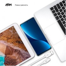 Дата кабель USB 2.0 AM to Type-C 1.2m AMD718L white Armorstandart (ARM64298) - Фото