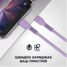 Дата кабель USB-C to USB-C 1.0m AR88 3A purple Armorstandart (ARM65291) - Фото
