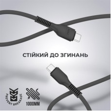 Дата кабель USB-C to USB-C 1.0m AR88 3A black Armorstandart (ARM65293) Дата кабель USB-C to USB-C 1.0m AR88 3A black Armorstandart (ARM65293) - Фото