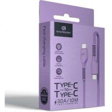 Дата кабель USB-C to USB-C 1.0m AR88 3A purple Armorstandart (ARM65291) - Фото