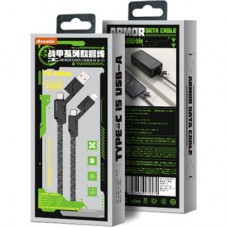 Дата кабель USB 2.0 AM/USB-C to Lightning + Type-C 1.5m PD-B96th Black Proda (PD-B96th-BK) - Фото