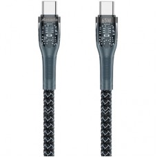 Дата кабель USB-C to USB-C 1.3m Lotto PD-B89CC Black Proda (PD-B89 (C-C)-BK)