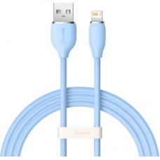 Дата кабель USB 2.0 AM to Lightning 1.2m 2.4A Jelly Liquid Silica Gel Blue Baseus (CAGD000003)