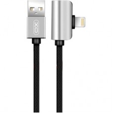 Дата кабель NB46 2in1 USB - Lightning + Lightning Audio 2.4А 1.0m Silver XoKo (XO-NB46) - Фото