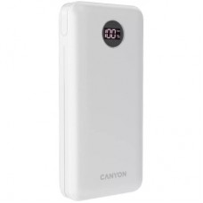 Батарея универсальная Canyon PB-2002 20000mAh, PD/20W, QC/3.0, White (CNE-CPB2002W) - Фото