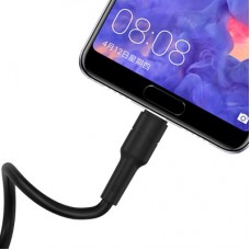 Дата кабель USB 2.0 AM to Type-C 1.0m BX30 Silicone 3A Black BOROFONE (BX30CB) - Фото