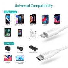 Дата кабель USB-C to Lightning 1.0m USB2.0 30 W MFI Choetech (IP0040-WH) - Фото