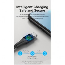 Дата кабель USB 2.0 AM to USB-C 3.0m 3.0A (18W) PVC black VENTION (CTHBI) - Фото