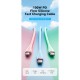 Дата кабель USB-C to USB-C 2.0m USB2.0 100W (20V/5A) Light Blue Silicone Vention (TAWSH)