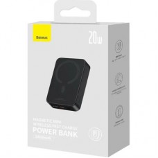 Батарея універсальна Baseus Magnetic Mini 20000 mAh 20 W, Black (P10022102112-01 / PPCXM20) - Фото