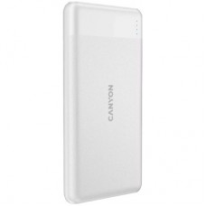 Батарея універсальна Canyon PB-109 10000 mAh PD/18W QC/3.0/20W White (CNE-CPB1009W) - Фото