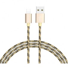 Дата кабель USB 2.0 AM to Lightning 1.0m 2.4A Gold BOROFONE (BX24LG) - Фото