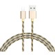 Дата кабель USB 2.0 AM to Lightning 1.0m 2.4A Gold BOROFONE (BX24LG)