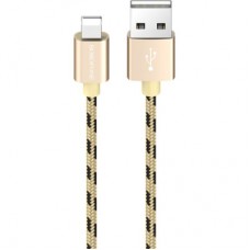Дата кабель USB 2.0 AM to Lightning 1.0m 2.4A Gold BOROFONE (BX24LG) - Фото