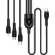 Дата кабель USB 2.0 AM to Lightning + Micro 5P + Type-C 1.2m 3.0A (PD60W data) Black ColorWay