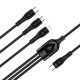 Дата кабель USB 2.0 AM to Lightning + Micro 5P + Type-C 1.2m 3.0A (PD60W data) Black ColorWay