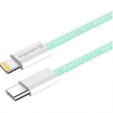Дата кабель USB-C to Lightning 1.0m 27W green ColorWay (CW-CBPDCL061-G) - Фото