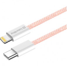 Дата кабель USB-C to Lightning 1.0m 27W pink ColorWay (CW-CBPDCL061-P) - Фото