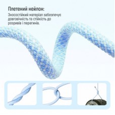 Дата кабель USB-C to Lightning 1.0m 27W blue ColorWay (CW-CBPDCL061-BL) - Фото