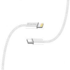 Дата кабель USB-C to Lightning 1.0m 27W grey ColorWay (CW-CBPDCL061-GR) - Фото