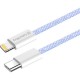 Дата кабель USB-C to Lightning 1.0m 27W purple ColorWay (CW-CBPDCL061-PU)