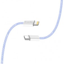 Дата кабель USB-C to Lightning 1.0m 27W purple ColorWay (CW-CBPDCL061-PU) - Фото