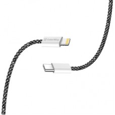 Дата кабель USB-C to Lightning 1.0m 27W black ColorWay (CW-CBPDCL061-BK) - Фото