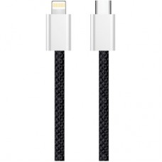 Дата кабель USB-C to Lightning 1.0m 27W black ColorWay (CW-CBPDCL061-BK) - Фото