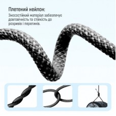 Дата кабель USB-C to Lightning 1.0m 27W black ColorWay (CW-CBPDCL061-BK) - Фото