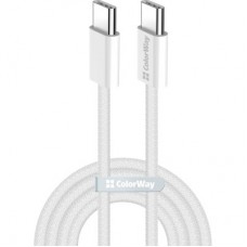 Дата кабель USB-C to USB-C 1.0m 60W 3.0А grey ColorWay (CW-CBPDCC061-GR) - Фото