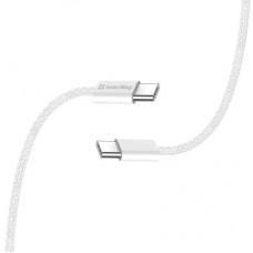 Дата кабель USB-C to USB-C 1.0m 60W 3.0А grey ColorWay (CW-CBPDCC061-GR) - Фото