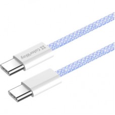 Дата кабель USB-C to USB-C 1.0m 60W 3.0А purple ColorWay (CW-CBPDCC061-PU) - Фото