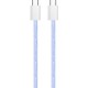 Дата кабель USB-C to USB-C 1.0m 60W 3.0А purple ColorWay (CW-CBPDCC061-PU)