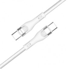 Дата кабель USB-C to USB-C 1.0m (PD Fast Charging 240W) 5А white ColorWay (CW-CBPDCC065-WT) - Фото