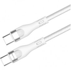 Дата кабель USB-C to USB-C 1.0m (PD Fast Charging 240W) 5А white ColorWay (CW-CBPDCC065-WT) - Фото