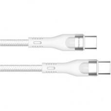 Дата кабель USB-C to USB-C 1.0m (PD Fast Charging 240W) 5А white ColorWay (CW-CBPDCC065-WT) - Фото