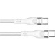 Дата кабель USB-C to USB-C 1.0m (PD Fast Charging 240W) 5А white ColorWay (CW-CBPDCC065-WT)