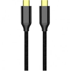 Дата кабель USB-C to USB-C 1.0m USB3.2 (20Gbps 4K PD100W) Gen2 5А black ColorWay (CW-CBPDCC062-BK) - Фото
