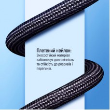Дата кабель USB-C to USB-C 1.0m USB3.2 (20Gbps 4K PD100W) Gen2 5А black ColorWay (CW-CBPDCC062-BK) - Фото