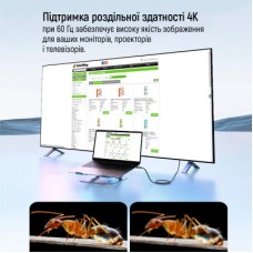 Дата кабель USB-C to USB-C 1.0m USB3.2 (20Gbps 4K PD100W) Gen2 5А black ColorWay (CW-CBPDCC062-BK) - Фото