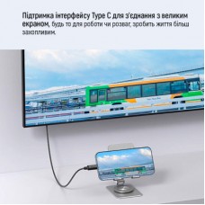 Дата кабель USB-C to USB-C 1.0m USB3.2 (20Gbps 4K PD100W) Gen2 5А black ColorWay (CW-CBPDCC062-BK) - Фото