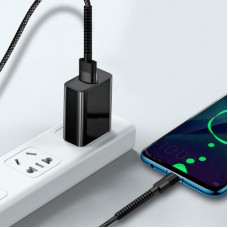Дата кабель USB-C to USB-C 1.0m 2.4А black ColorWay (CW-CBUC063-BK) - Фото