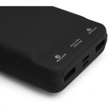 Батарея універсальна Vinga 20000 mAh QC3.0 Display soft touch black (VPB2QLSBK) - Фото